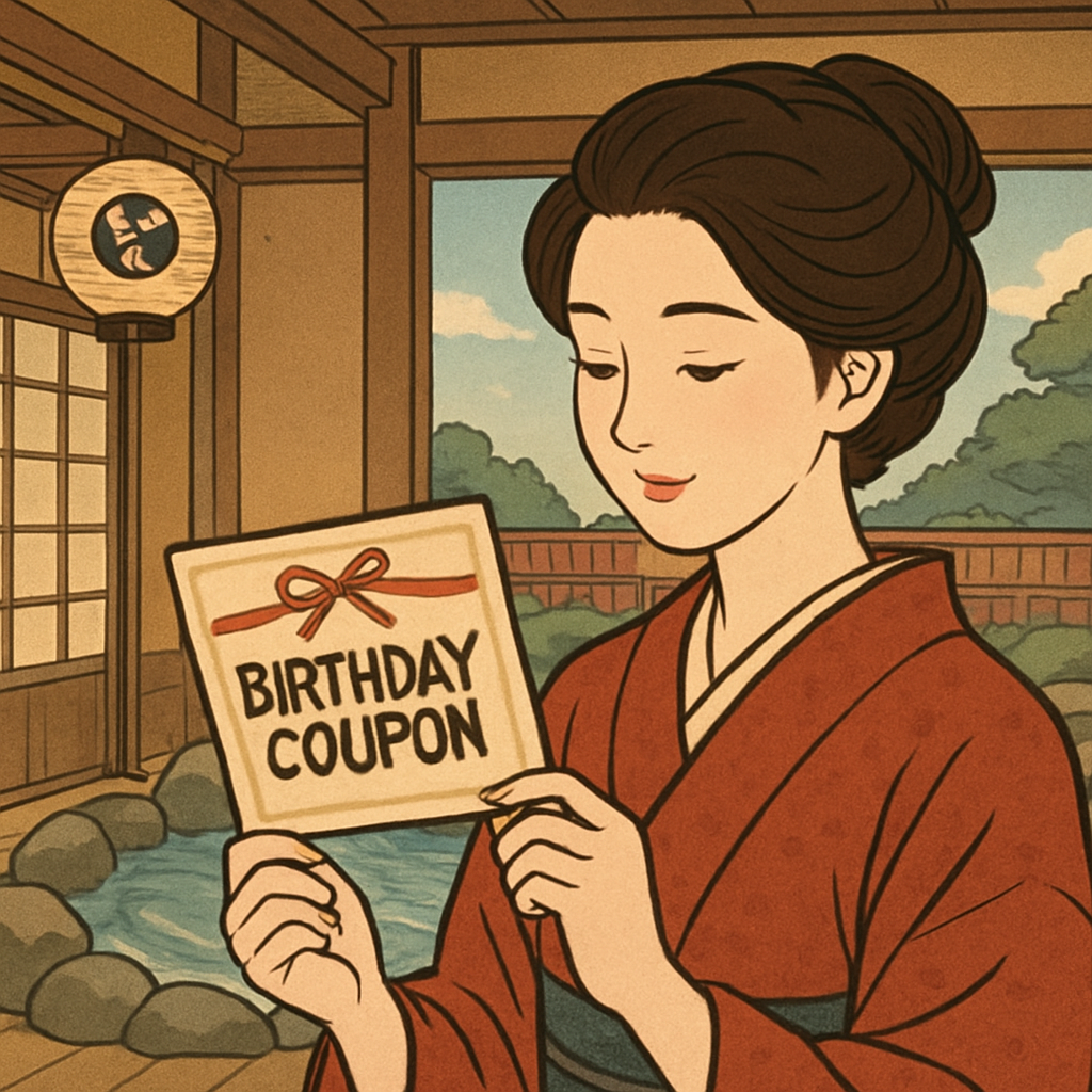 大江戸温泉物語 誕生日クーポンは誰が使える？1,000円OFFの条件と手順を解説