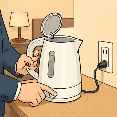 アパホテル 電気 ケトル 使い方を7手順で解説！衛生面が気になる時の対策も