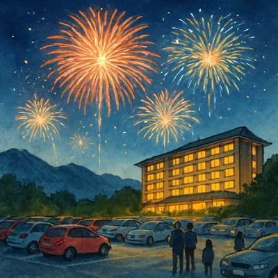 みなかみ ホテルジュラク 花火は駐車場でOK！夏の夜を楽しむ7つのコツ