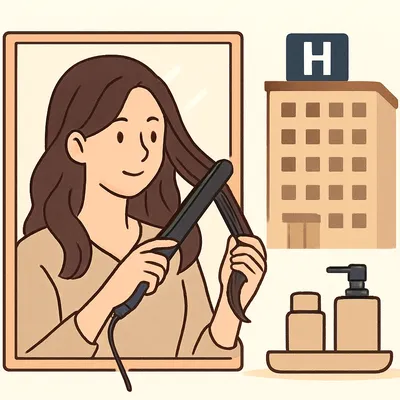 亀の井ホテル ヘアアイロンはある？3分で分かる確認術と注意点